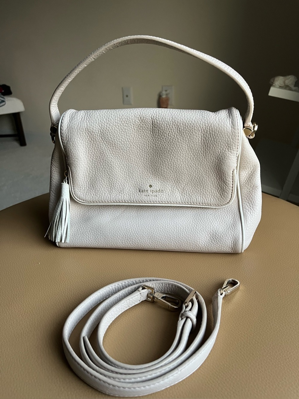 Kate Spade New York Chester Street Miri Pebbled Leather Satchel Purse Handbag
